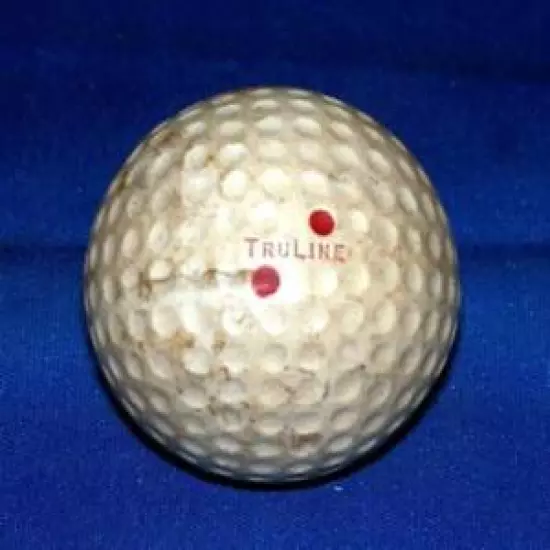 Vintage Truline Tru Line Registered Dbl Dot Golf Ball