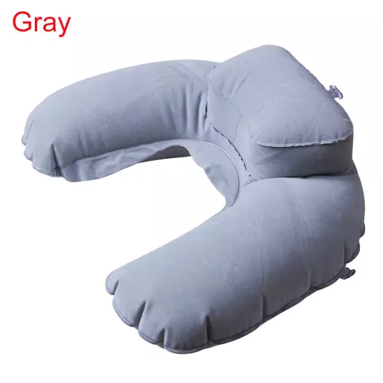 U-Shape Inflatable Pillow Portable Ultralight Soft Head Neck Rest Air Cushion