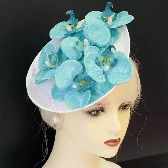 Fascinators for Women Tea Party Headband Kentucky Derby Hats Cocktail Flower Mes