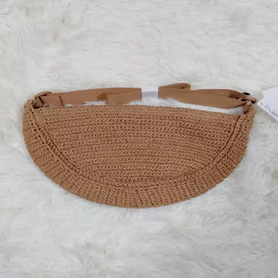 Uniqlo, Round Mini Crochet bag NATURAL / BEIGE Brand New From Japan