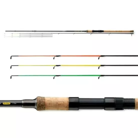 Fishing Feeder Rod Spinning Pole Hard Fast 2 Sections 3 Tips Carbon Fiber Carp S