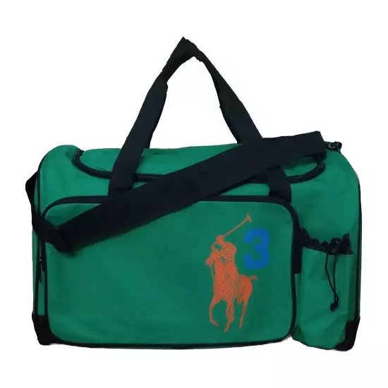 Ralph Lauren The Big Pony Travel/Gym Duffle Bag in #3 (GREEN) and #4 (ORANGE)