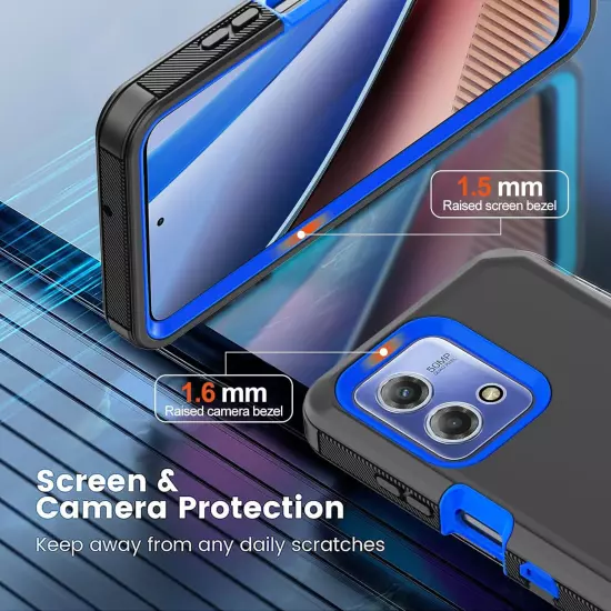 For Motorola Moto G Stylus 5G 2024 2023 Case Phone Cover Shockproof+Screen Glass