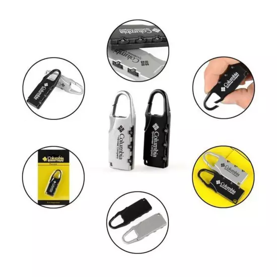 Zipper Bag Lock 3 Digit Combination Lock Luggage Code Lock Password Padlock