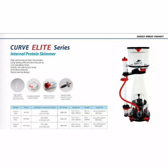 Curve 5 Elite Protein Skimmer Sicce SK-200 - Bubble Magus