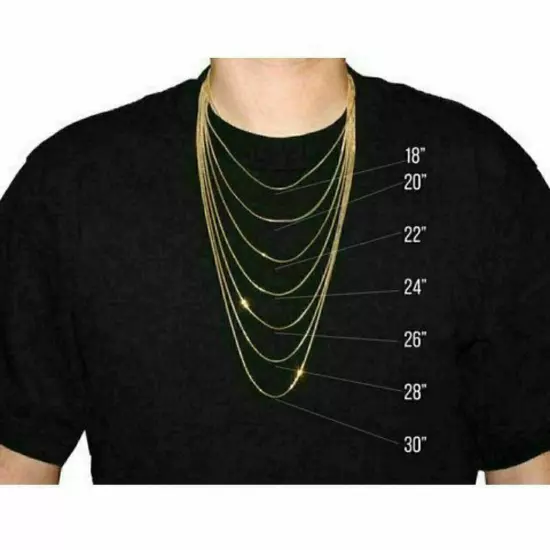 18K Solid Gold Rope Chain Necklace Men Women - Genuine 18k Gold - All Sizes