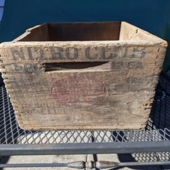 Vintage Remmington Nitro Club 12 Gauge Ammo Wooden Crate