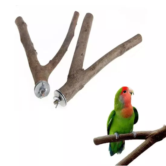 Cage Branch Perches Bird Stand Tree Branch Tree Branch Stand Rack Parrot Holder