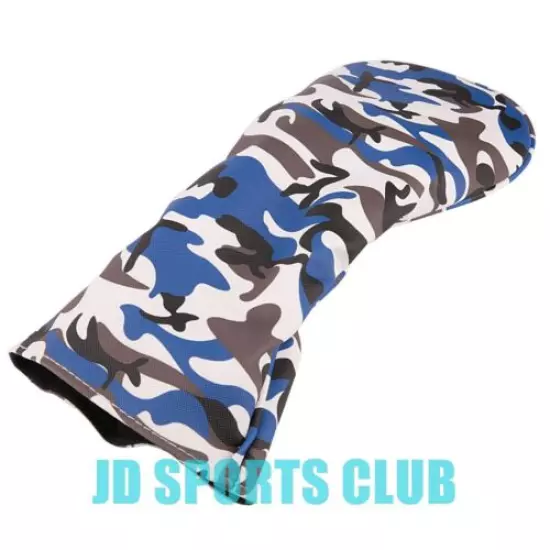 Blue Camouflage Golf Head Cover For Driver Fairway Wood Hybrid Club 135 UT Cover