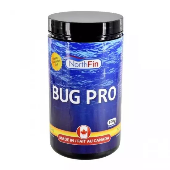 NorthFin Bug Pro 2mm 500g Slow Sinking Pellets Carnivore & Omnivore Fish Food