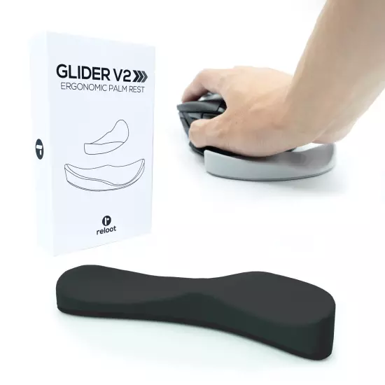 Reloot Glider v2 - Ergonomic Gliding Palm Rest Designed for Carpal Tunnel