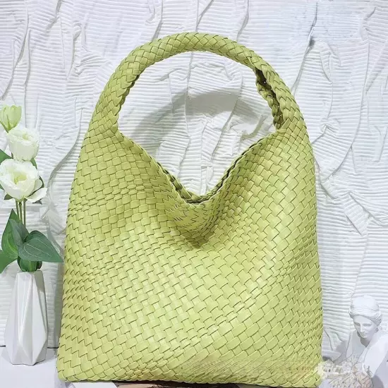 Women Woven Handbag High Quality Lightweight Travel Expanding Folders