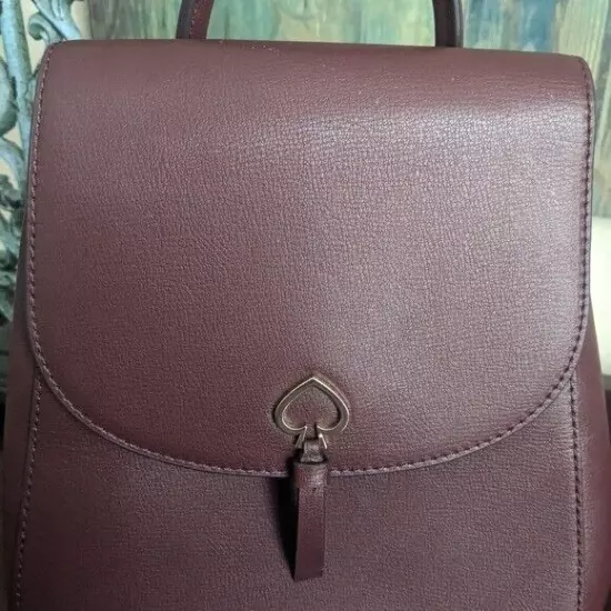 NWOT KATE SPADE Backpack Womens Oxblood Medium Flap