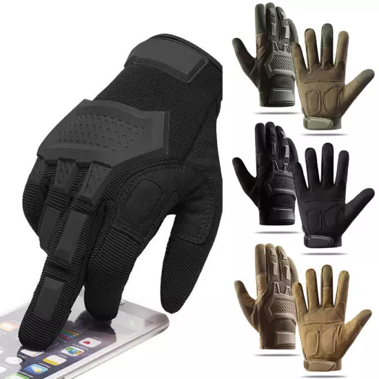 Full Finger Motorcycle Gloves Tactical Gloves with Touchscreen for Outdoor Sport