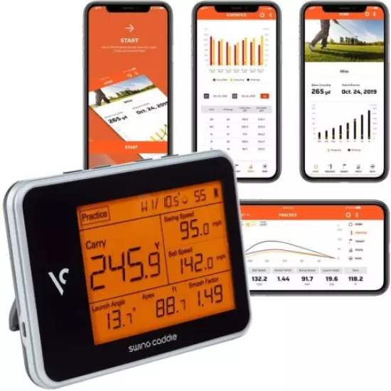 2022 Voice Caddie / Swing Caddie SC300 Portable Golf Launch Monitor & Trainer