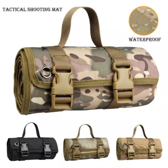 Outdoor Tactical Molle Shooter Pad Folded Roll-Up Hunting Range Shooting Mat US