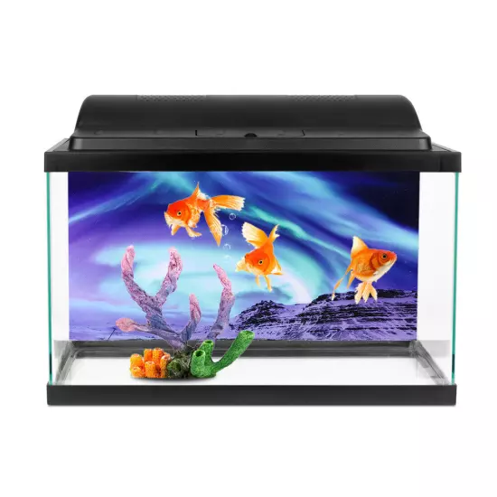 Background Poster Decorative Painting PVC Sticker Landscape Image for Aquarium