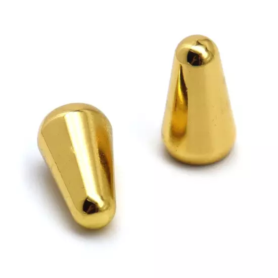 2xGuitar 5 Way Pickup Switch Tip metal Switch Cap Switch Knob for Strat TL Gold