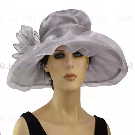 Spring Race Carnival Derby Day Church Wedding Women Ladies Organza Evening Hat