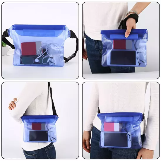 Underwater Waterproof Waist Bag Wallet Pouch Cycling PVC Beach Swimming Dry Case