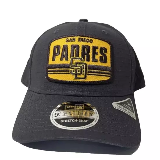 San Diego Padres New Era Team Elevated Graphite 9SEVENTY Stretch Snapback Hat