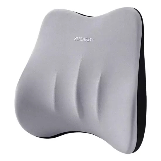 Backrest Cushion Car Lumbar Pillow Waist Cushion Memory Foam Travel Car Pillow