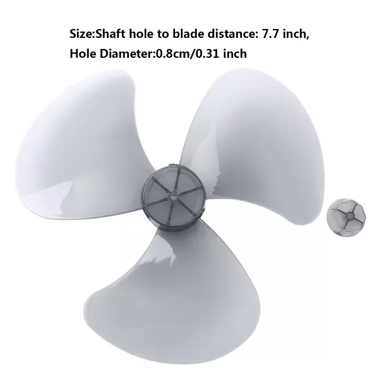 12/14/16/20 Inch Plastic Fan Blade Replacements for Standing Fan Table Fanner