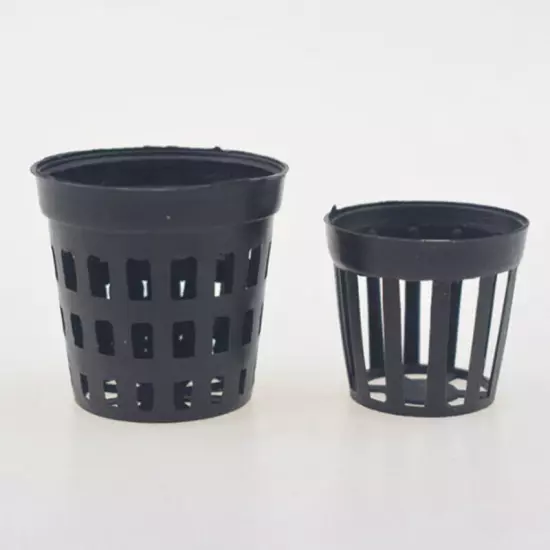 10Pcs Plastic Aquatic Pots Basket For Aquarium Water Flower Plant Grass Decor