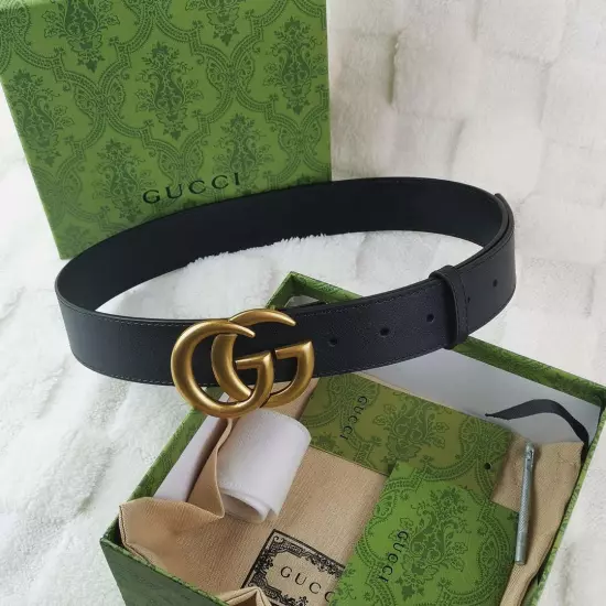 shipping beauty gucci GG buckle black belt