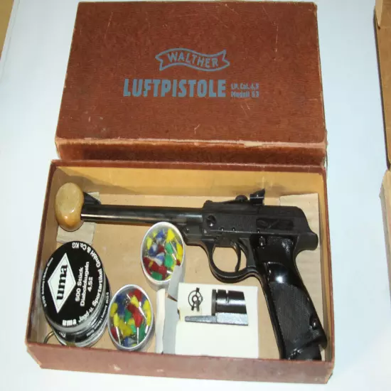 Rare James Bond 007 Walther Luftpistole Air Pistol Model 53 Caliber .177 4.5 Box