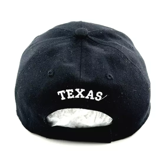 Adult TEXAS LONE STAR STATE CAP Black - OSFM - Adjustable