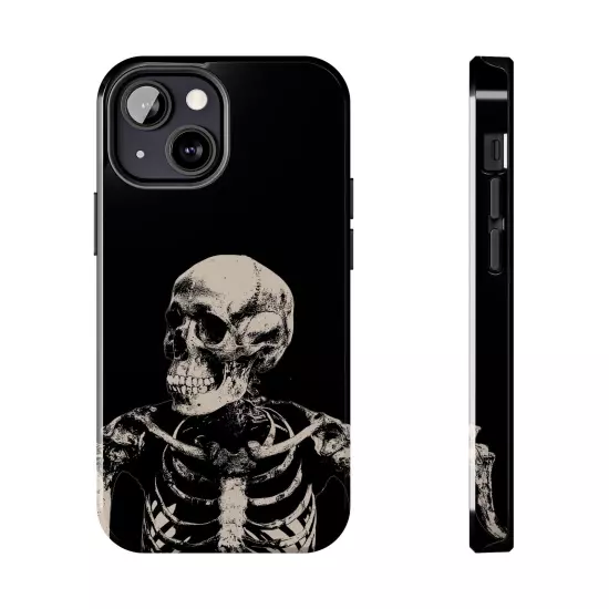 Dark Skeleton Skull Tough iPhone & Samsung Galaxy Cases Cover, Gift For Men