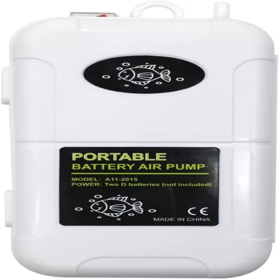 Portable Air Pump, Aquarium Air Pump, Aeration up to 6 Gallons, Fish Tank Air Bu