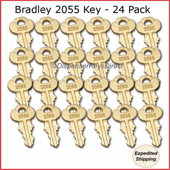 Bradley 2055 Dispenser Key - (24/pc.) "Master Pack"