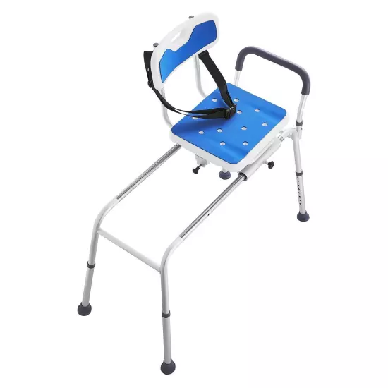 VEVOR Sliding Tub Transfer Bench Shower Chair with 360 Degree Swivel Seat 400LB