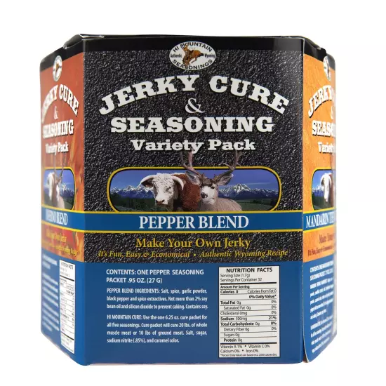 Hi Mountain Jerky Seasoning and Cure Kit | VARIETY PACK #2 | Flavors Mandarin...