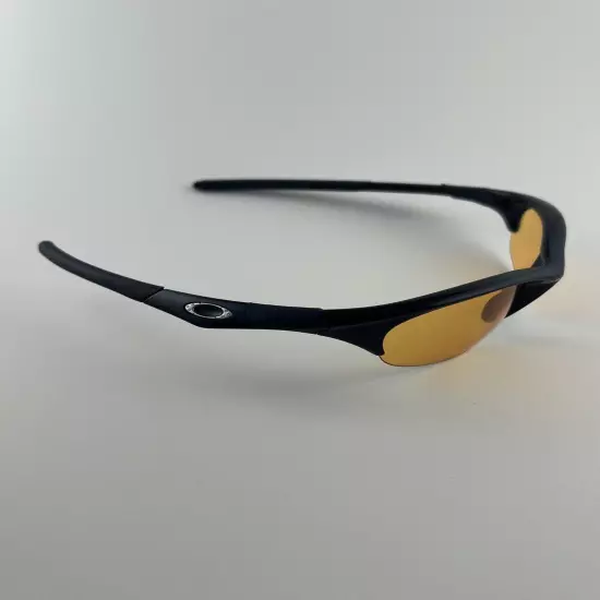 Oakley Half Jacket 1.0 Jet Black Frame Persimmon Orange Lens+Clear Gen 1