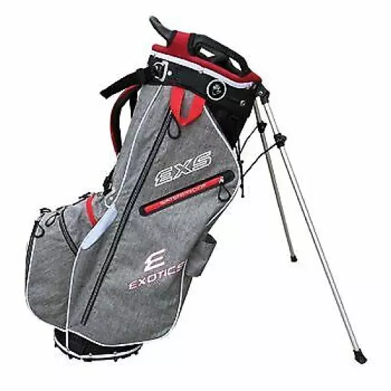 New Tour Edge Xtreme 7.0 Stand Bag Black/Red/Gray 7 Way Divide Golf Bag 0956827