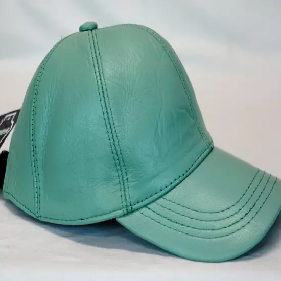 New 100% Real Genuine Lambskin Leather Baseball Cap Hat Sports Visor 40 COLORS