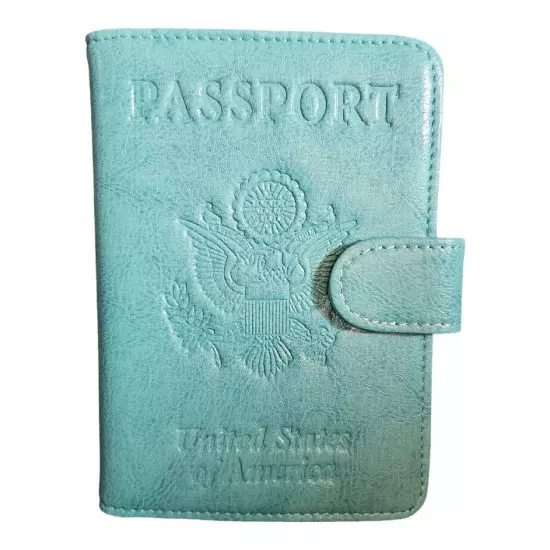 Passport Vaccine Cover Wallet Travel Essentials Leather Card Case Accessories