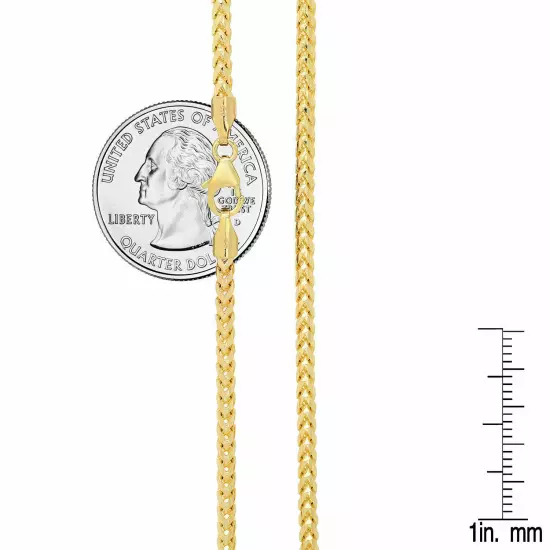 Solid 14k Yellow Gold 1.2mm-3.25mm Franco Chain Necklace Pendant Sz 16"-30"