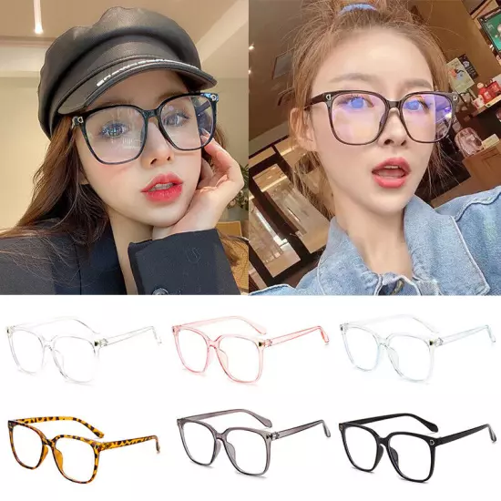 Fake Square Frame Clear Lens Geek Glasses UV Protection Nerd Unisex Fashion US ღ