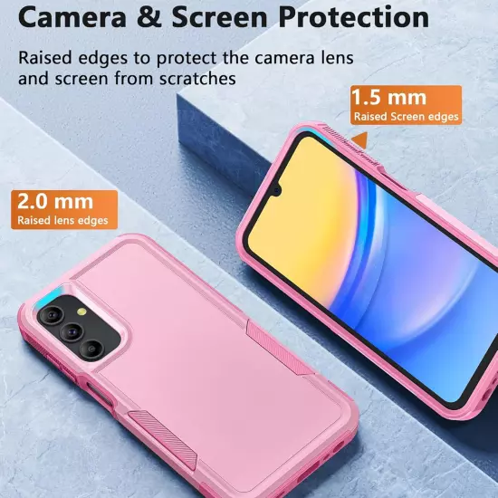 For Samsung Galaxy A15 5G A14 A54 A13 Case Phone Cover Shockproof + Screen Glass