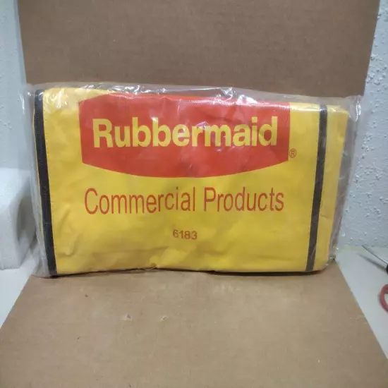 Rubbermaid Commercial 6183 Zippered Yellow Vinyl Cleaning Cart Bag New