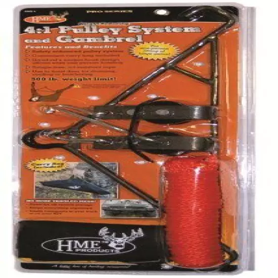 Outdoor Sport Hunting Fishing Game Hanging Gambrel Tools Part pulley system Fits