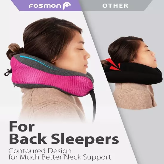 Memory Foam U Shaped Travel Pillow Neck Support Head Rest Car Plane Soft Cushion