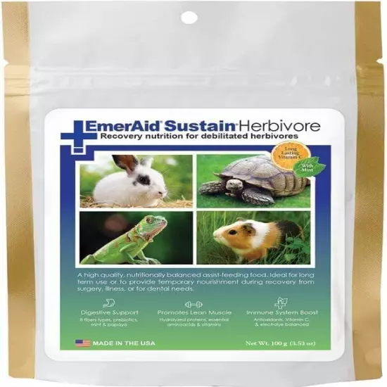 Sustain Life Saving Nutrition for Herbivores Mint, Made with Non-GMO and Human G