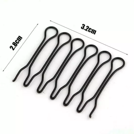 U Shaped Bun Hair Pin Clip Grips Brown Wavy Salon Invisible 2024 Hai U4P5