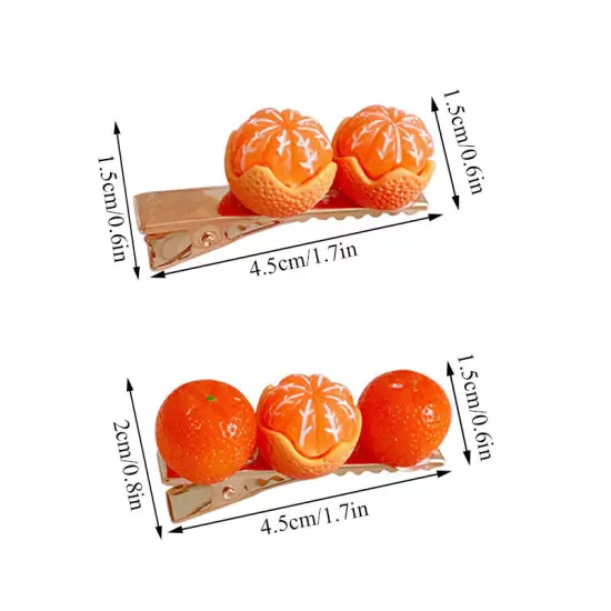 1PC Children Lovely Orange Fruit Hairpin Hair Clips Girls Hair Accessories❀