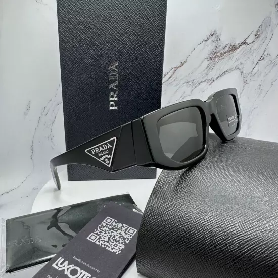 PRADA SUNGLASSES PR 09ZS 1AB5S0 54MM BLACK FRAME WITH DARK GREY LENSES